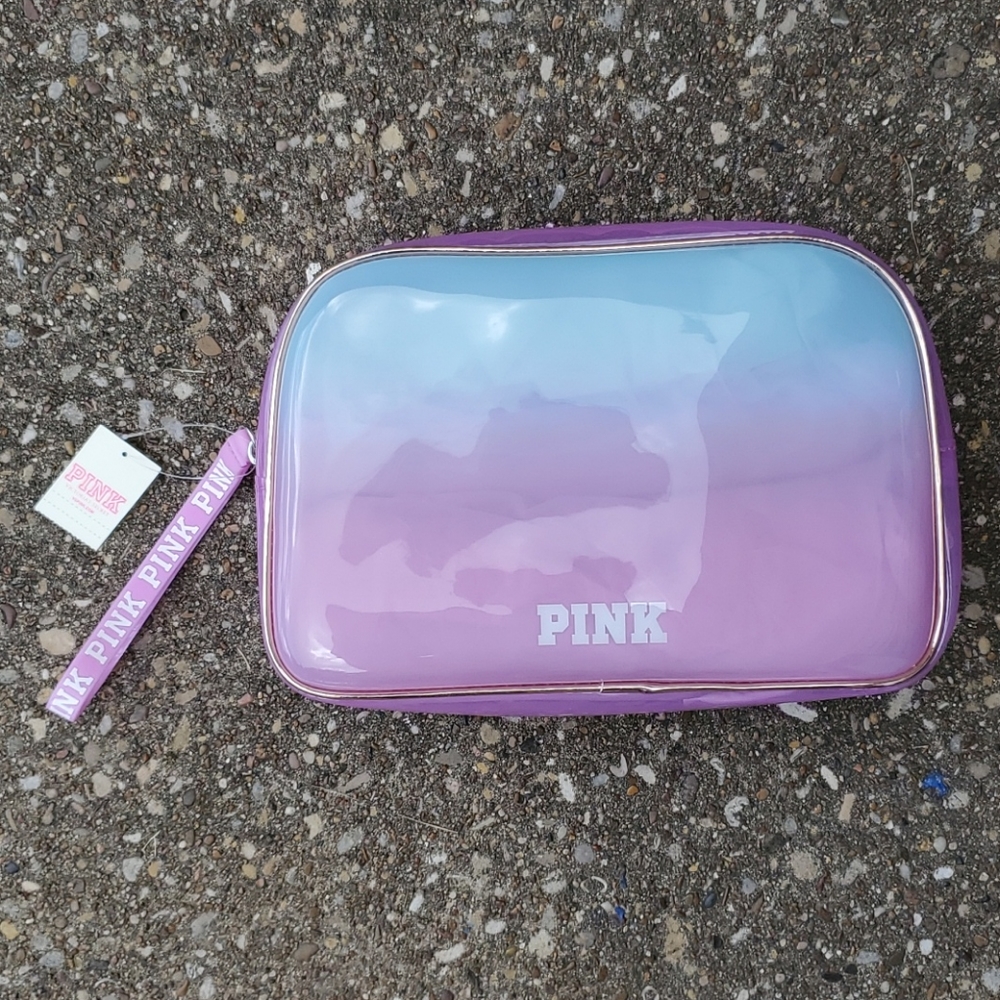 Victoria's Secret Ombre Unicorn Iridescent Bag NWT